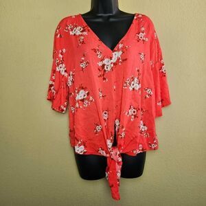 Luq Front Knot Blouse 